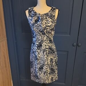 Buy 2 Get 1 Free Handmade Black & White Midi Dress Fits Like Sz 4 No Wear